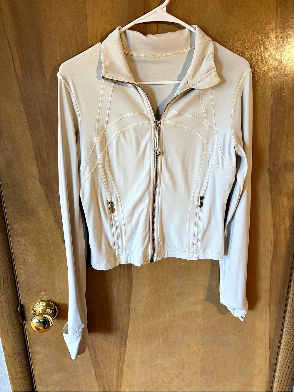 Lululemon Define Jacket Cropped *Gold White